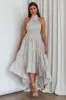 South Haven Halter Midi Dress Floral Beige sold by Selfie Leslie