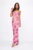 Teava Laced Waist Maxi Dress Flower Pink sold by Selfie Leslie