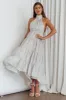 South Haven Halter Midi Dress Floral Beige sold by Selfie Leslie