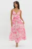 So Blessed Ruched Waist Maxi Dress Pink sold by Selfie Leslie