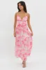 So Blessed Ruched Waist Maxi Dress Pink sold by Selfie Leslie