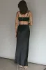 Aurelia Diamante Bow Maxi Dress Black sold by Selfie Leslie