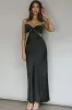 Aurelia Diamante Bow Maxi Dress Black sold by Selfie Leslie