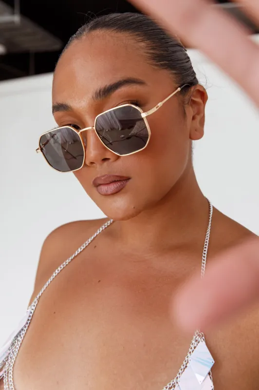 Sahara Aviator Sunglasses Black sold by Selfie Leslie