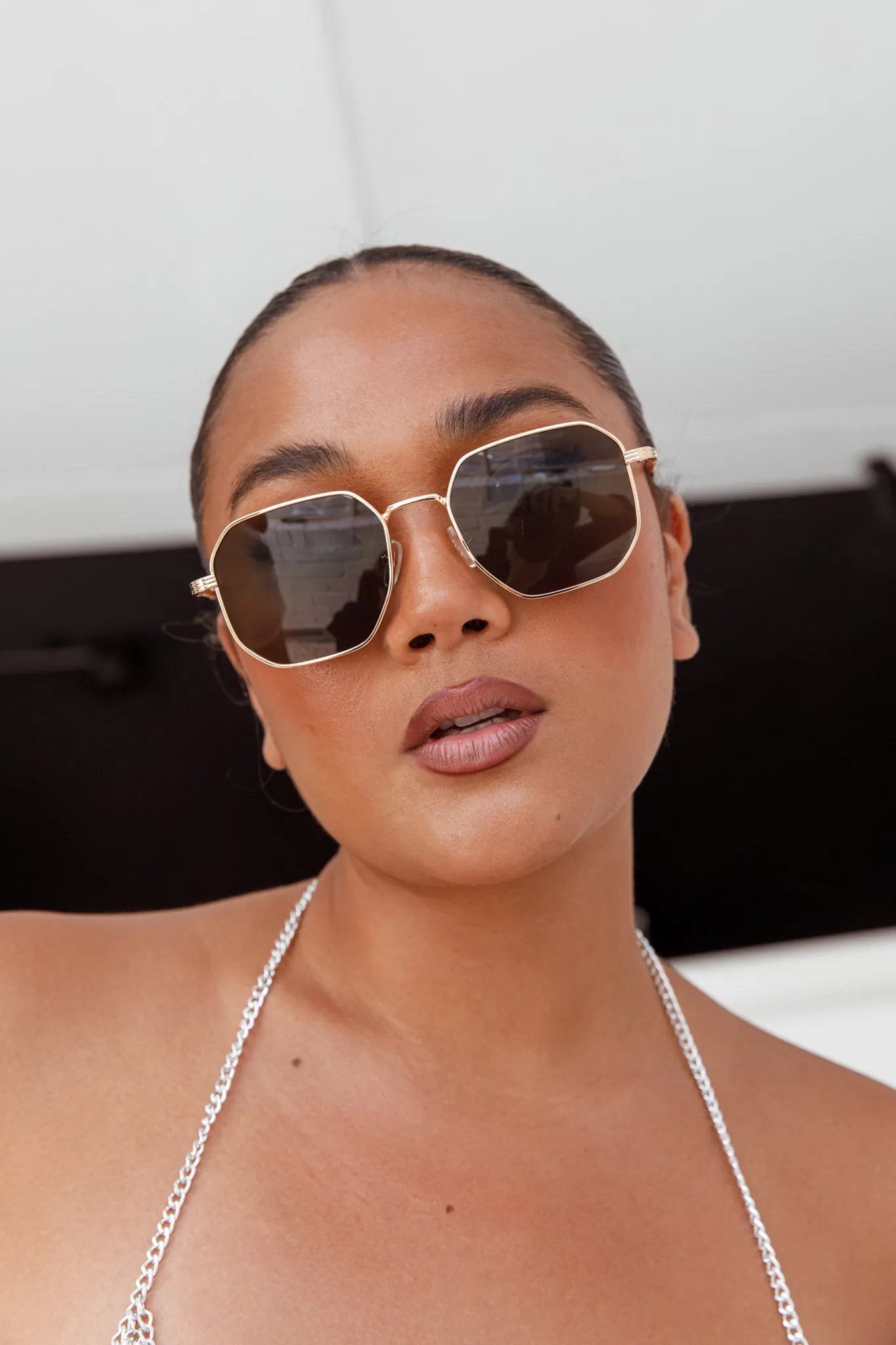 Sahara Aviator Sunglasses Black sold by Selfie Leslie product image thumbnail 2