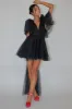 Star Power Tulle Train Mini Dress Black sold by Selfie Leslie