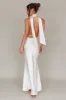 Italia Azure Halterneck Maxi Dress Oyster sold by Selfie Leslie