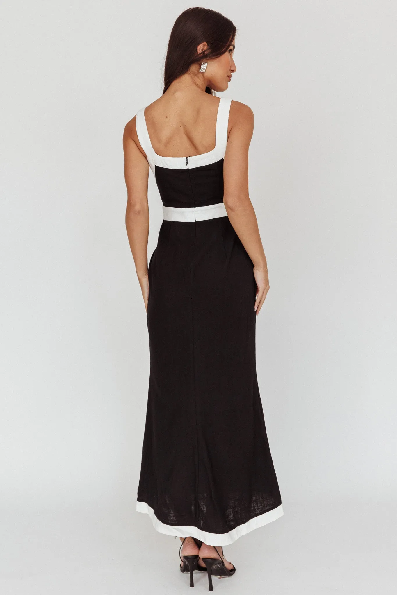 Trust Contrast Maxi Dress Black sold by Selfie Leslie product image thumbnail 2