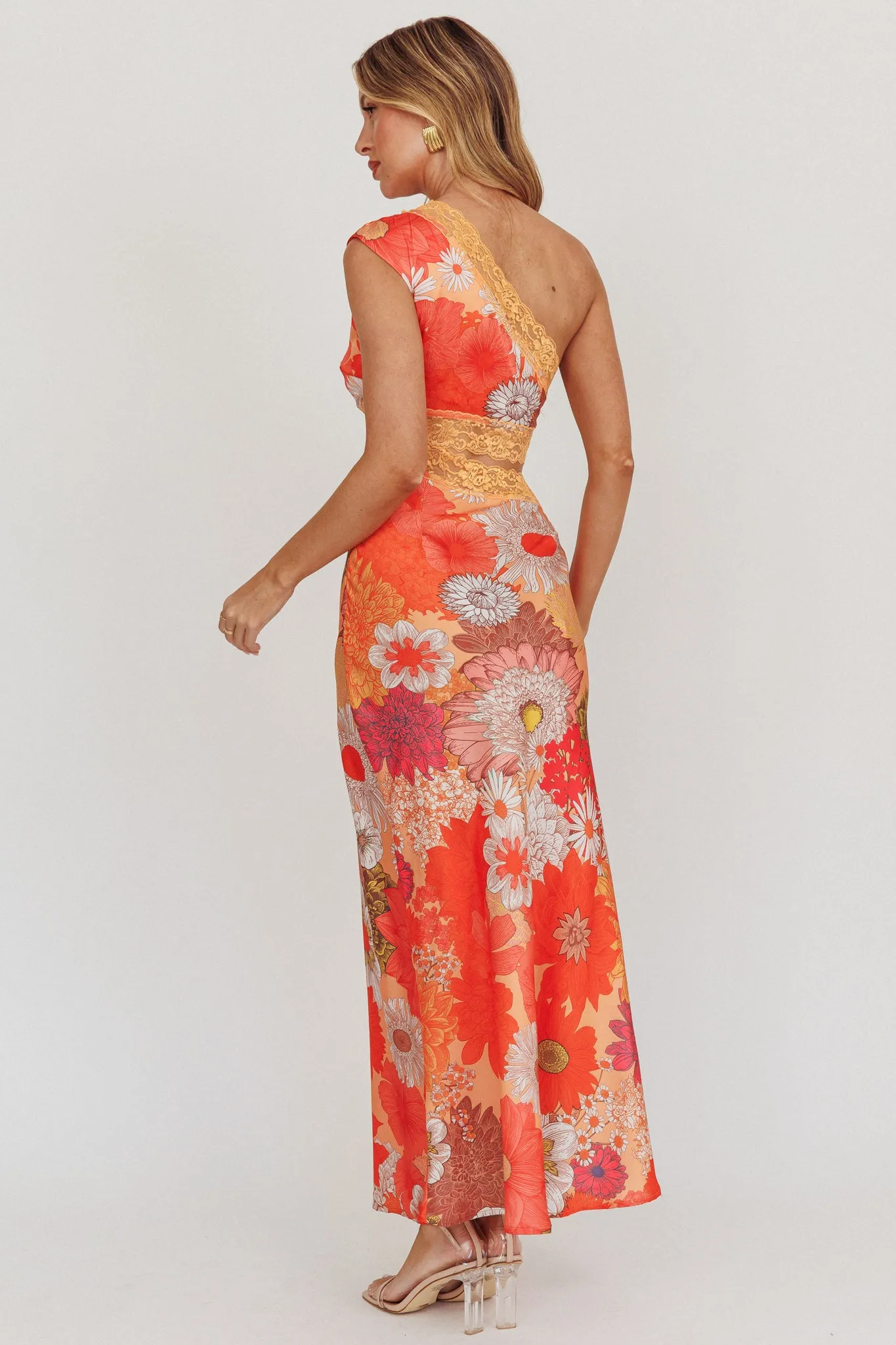 Mahli One-Shoulder Cut-Out Maxi Dress Floral sold by Selfie Leslie product image thumbnail 2
