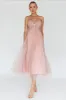 Trophy Lace Bodice Mesh Midi Dress Blush sold by Selfie Leslie