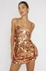 Axel Sequin Mini Dress Bronze sold by Selfie Leslie