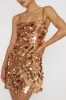 Axel Sequin Mini Dress Bronze sold by Selfie Leslie