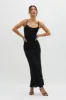 Must Be Love Lace Maxi Dress Double Black sold by Selfie Leslie
