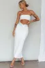 Megyn Diamante Midi Dress White sold by Selfie Leslie