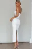 Megyn Diamante Midi Dress White sold by Selfie Leslie