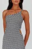 Cinzia One-Shoulder Cut-Out Midi Dress Black sold by Selfie Leslie