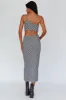 Cinzia One-Shoulder Cut-Out Midi Dress Black sold by Selfie Leslie