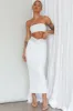 Megyn Diamante Midi Dress White sold by Selfie Leslie