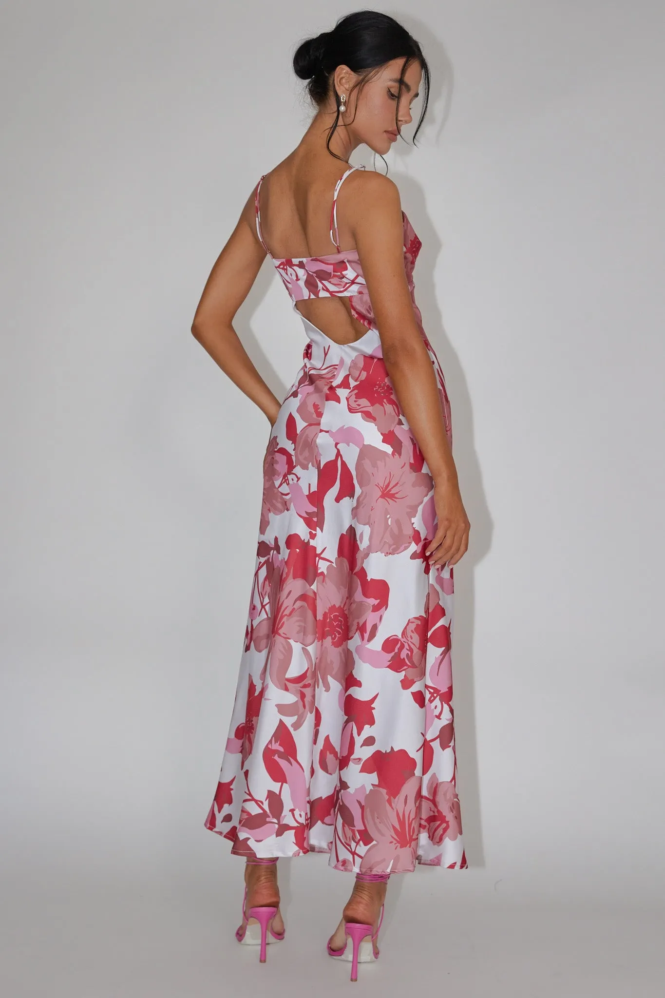 Egypt Cami Strap Maxi Dress Print Pink sold by Selfie Leslie product image thumbnail 2