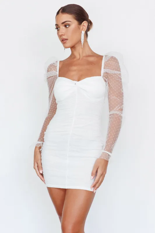 Like Lovers Hail Spot Mini Dress White sold by Selfie Leslie