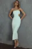 Taking Bets Strapless Cut-Out Midi Dress White sold by Selfie Leslie