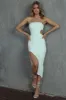 Taking Bets Strapless Cut-Out Midi Dress White sold by Selfie Leslie
