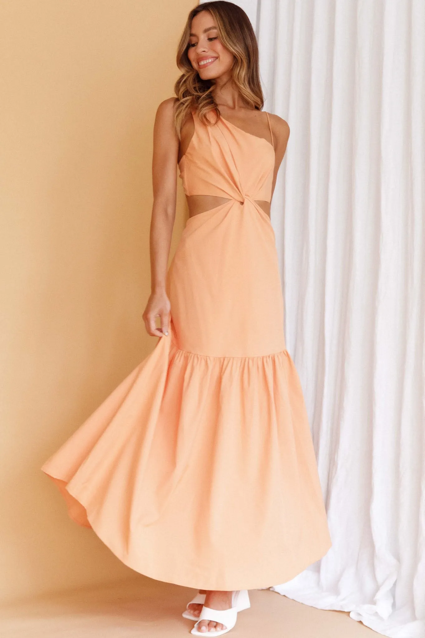 Evening Breeze Cut-Out Waist Maxi Dress Mango sold by Selfie Leslie