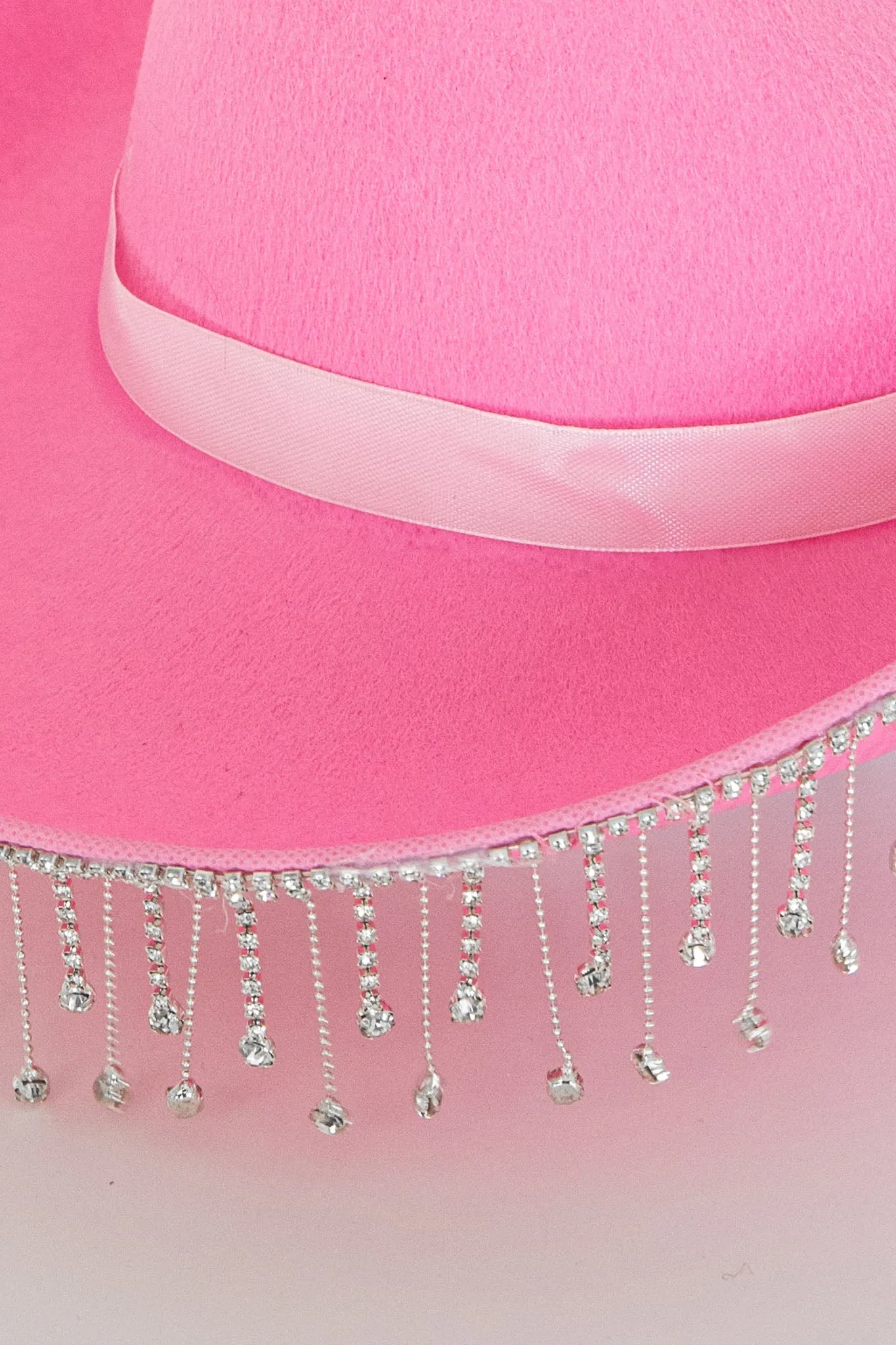 Dolly Diamante Fringe Cowboy Hat Pink sold by Selfie Leslie product image thumbnail 2