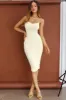 Little Waltz Ruched Midi Dress Champagne sold by Selfie Leslie