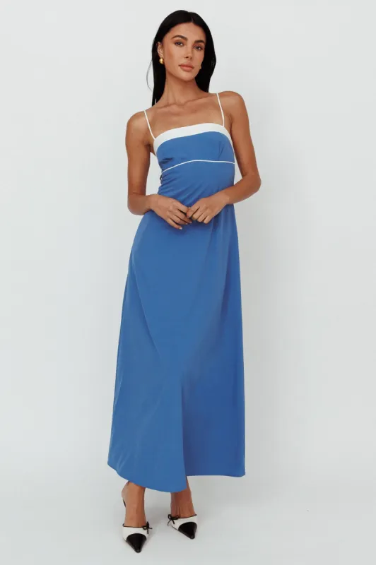 Taera Cami Strap Midi Dress Blue sold by Selfie Leslie