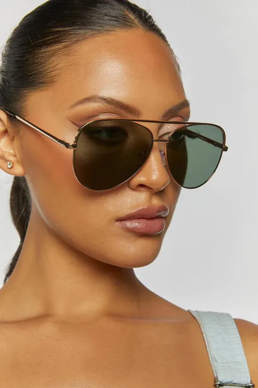 Peta And Jain Franki Sunglasses Gold sold by Selfie Leslie
