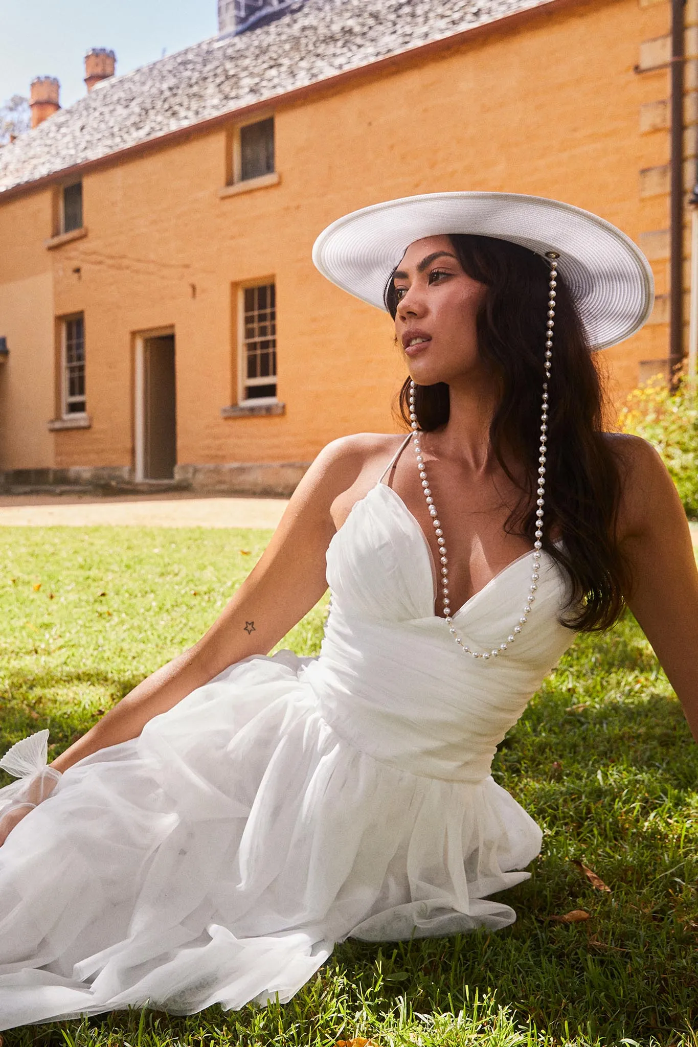 Nightingale Tiered Mesh Maxi Dress White sold by Selfie Leslie product image thumbnail 4