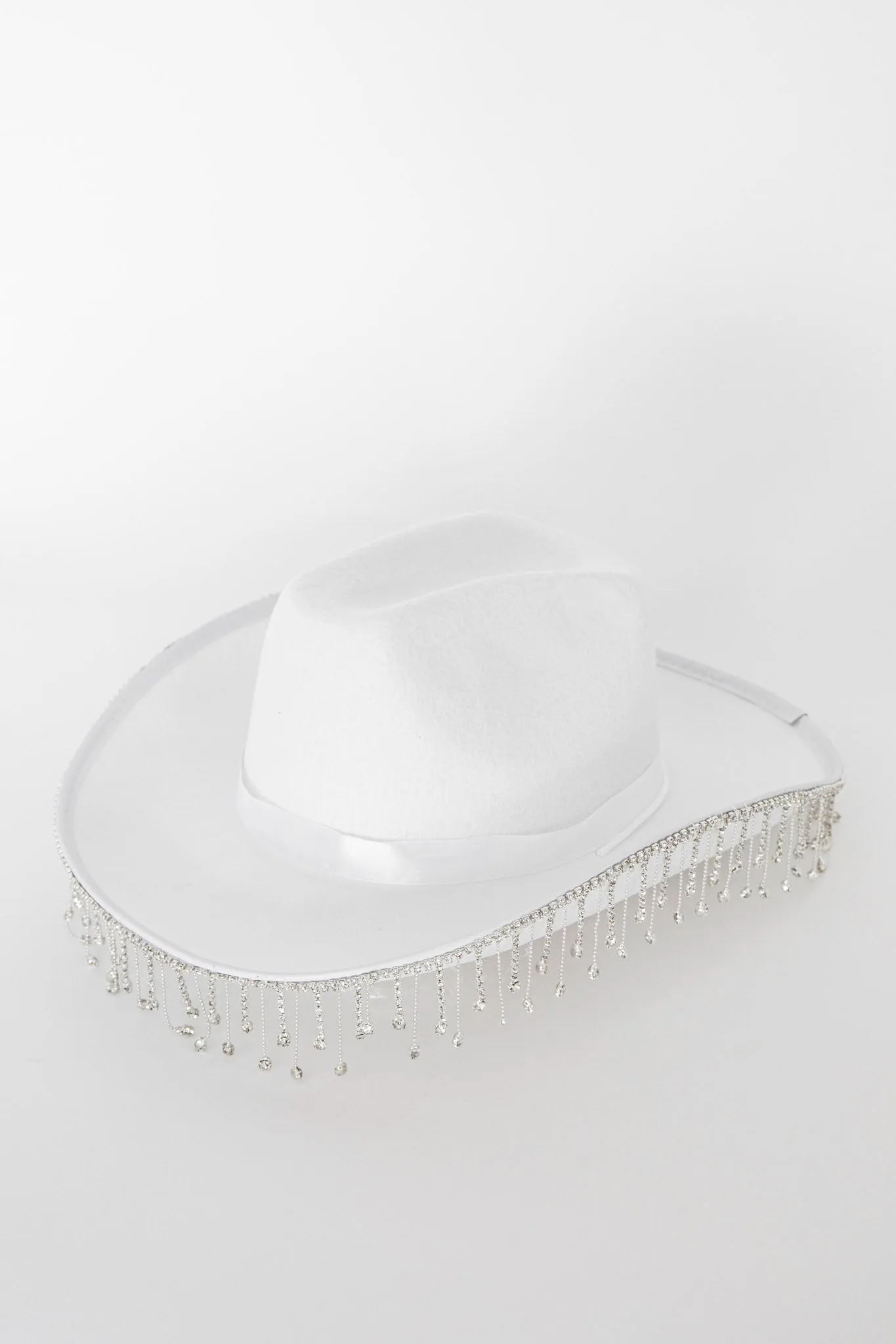 Dolly Diamante Fringe Cowboy Hat White sold by Selfie Leslie product image thumbnail 2