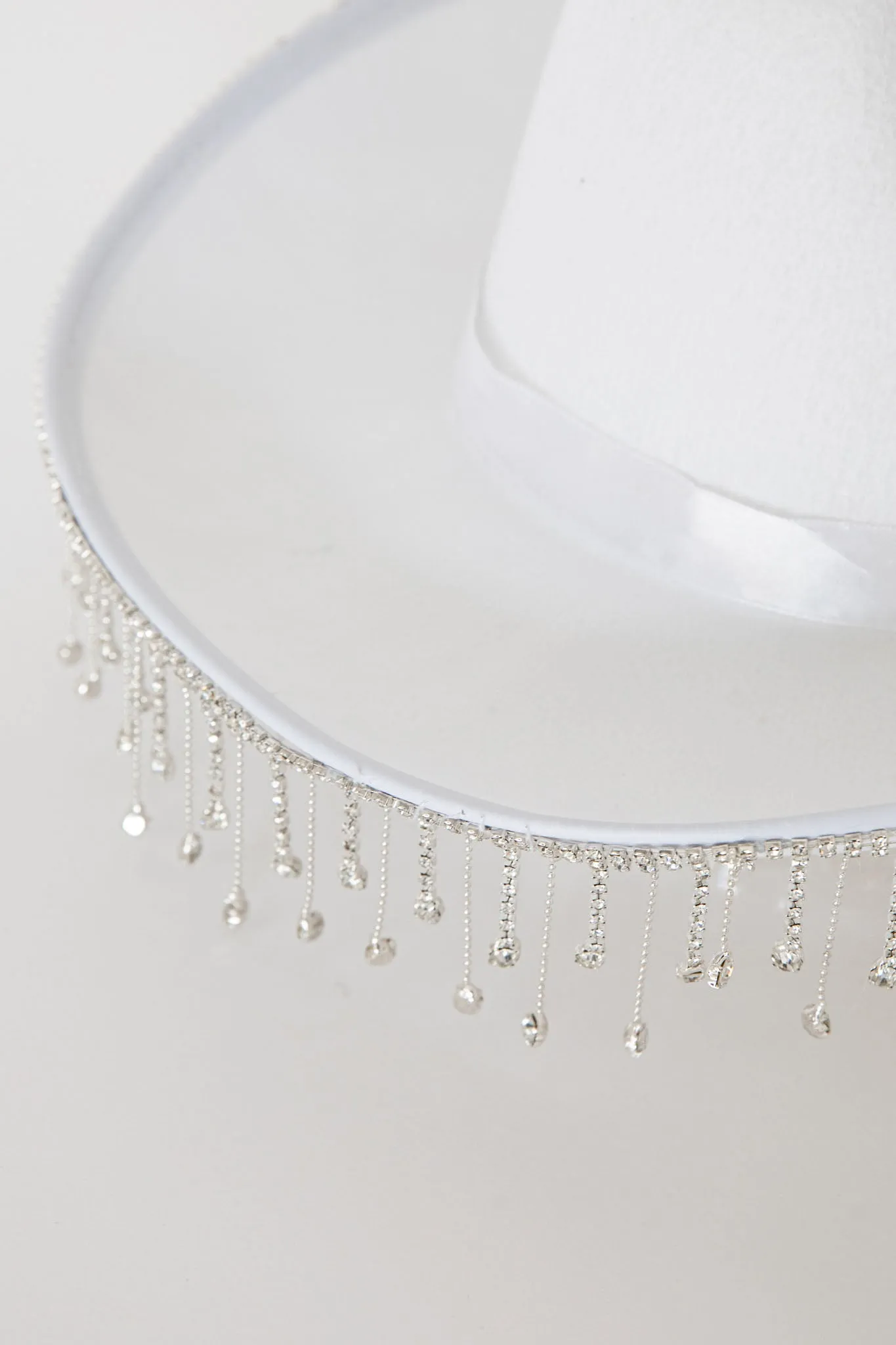 Dolly Diamante Fringe Cowboy Hat White sold by Selfie Leslie product image thumbnail 3