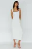 North Shore Blanket Stitch Knit Maxi Dress White sold by Selfie Leslie