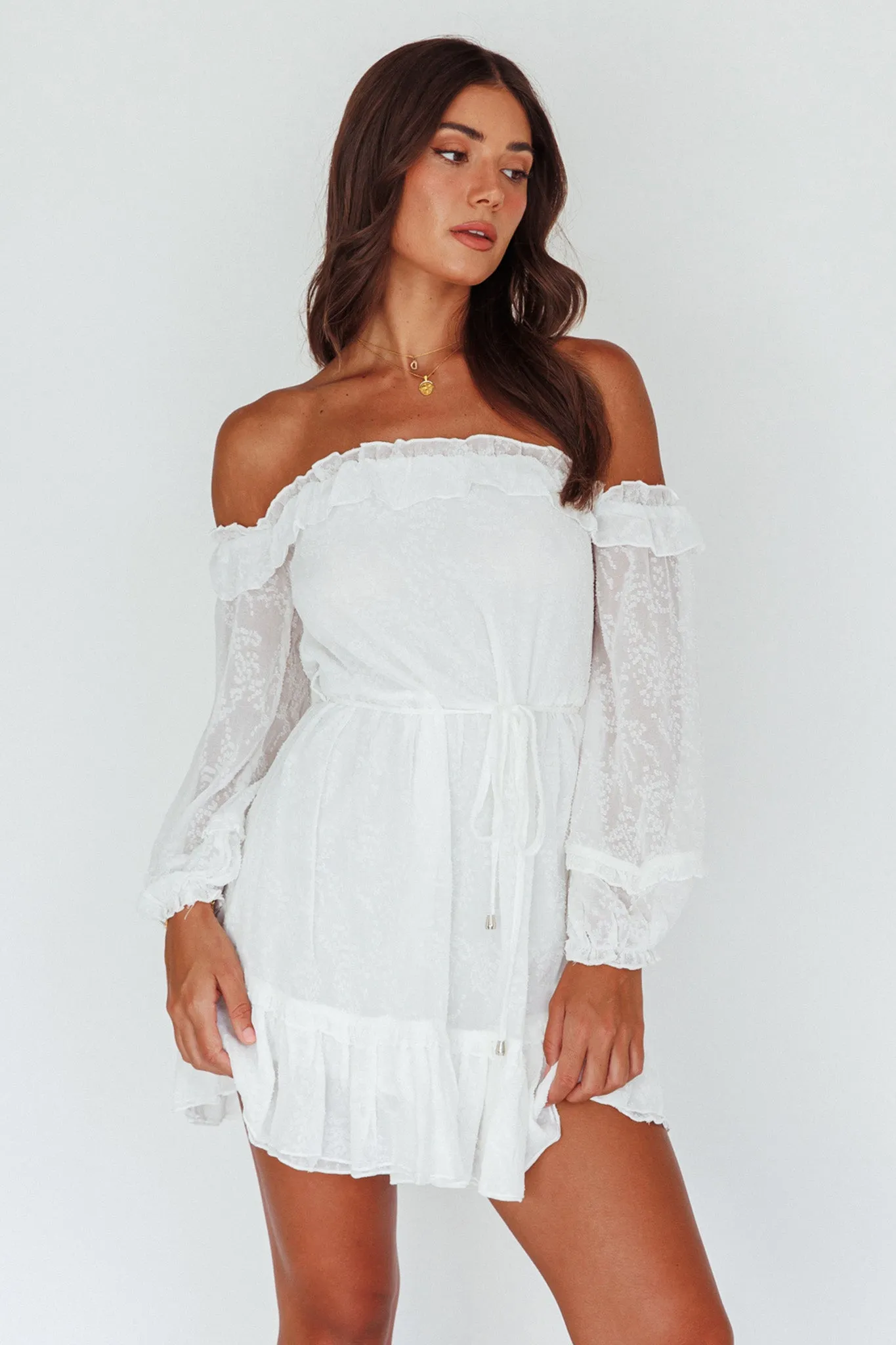 Tracee Bardot Lace Mini Dress White sold by Selfie Leslie product image thumbnail 5