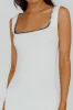 North Shore Blanket Stitch Knit Maxi Dress White sold by Selfie Leslie