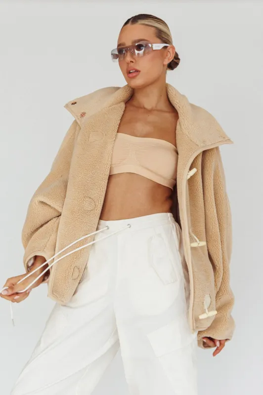 Cambra Toggle Jacket Cream sold by Selfie Leslie