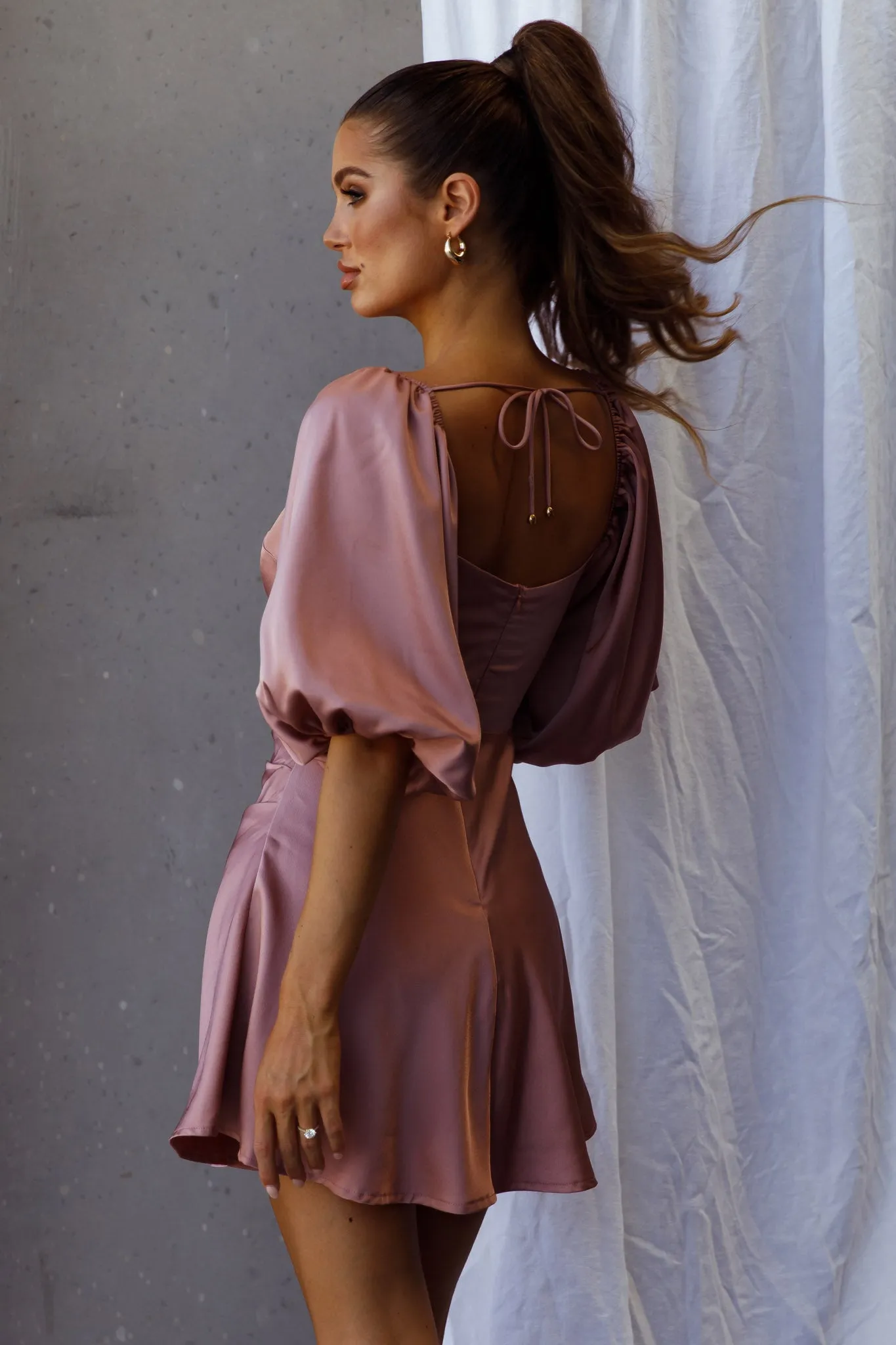 Devoted Structured Bust A-Line Dress Rosewood sold by Selfie Leslie product image thumbnail 2