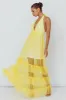 Moonlight Sonata Ruffle Mesh Maxi Dress Hail Spot Lemon sold by Selfie Leslie