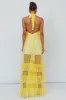 Moonlight Sonata Ruffle Mesh Maxi Dress Hail Spot Lemon sold by Selfie Leslie