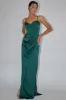 Secret Sweetheart Neckline Split Maxi Dress Hunter Green sold by Selfie Leslie