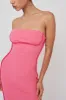 October Strapless Piping Midi Dress Hot Pink sold by Selfie Leslie