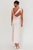 Take Care Backless Sash Maxi Dress Blush sold by Selfie Leslie