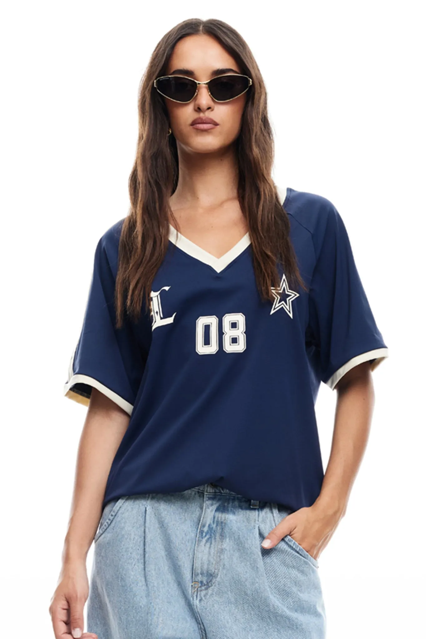 LIONESS SPECTATE TOP INDIGO sold by Selfie Leslie