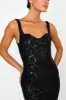 Kaden Sequin Embellished Mini Dress Black sold by Selfie Leslie