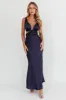 Harper Cut-Out Bow Back Maxi Dress Navy sold by Selfie Leslie