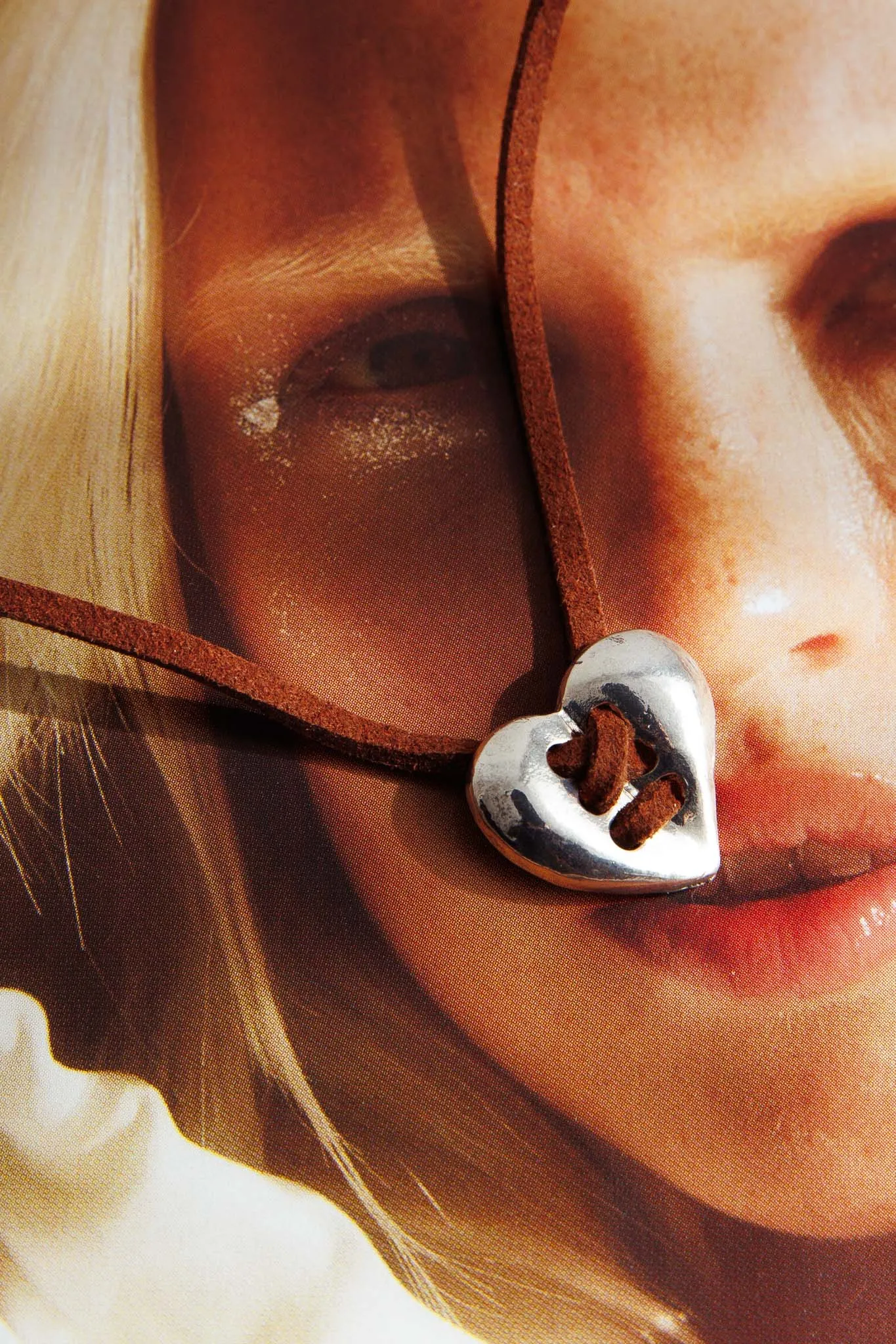 Daily Heart Pendant Necklace Silver sold by Selfie Leslie product image thumbnail 3