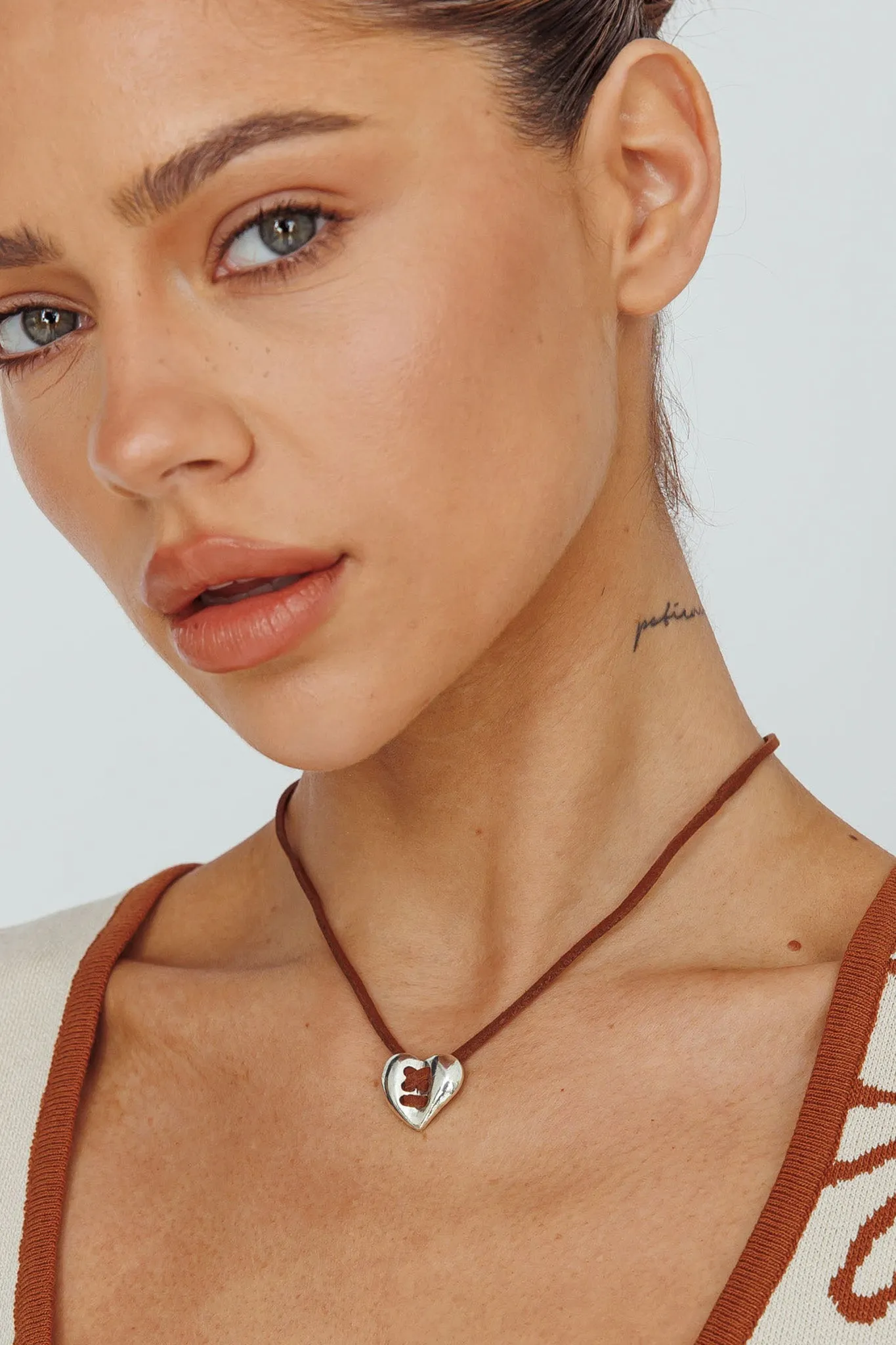 Daily Heart Pendant Necklace Silver sold by Selfie Leslie