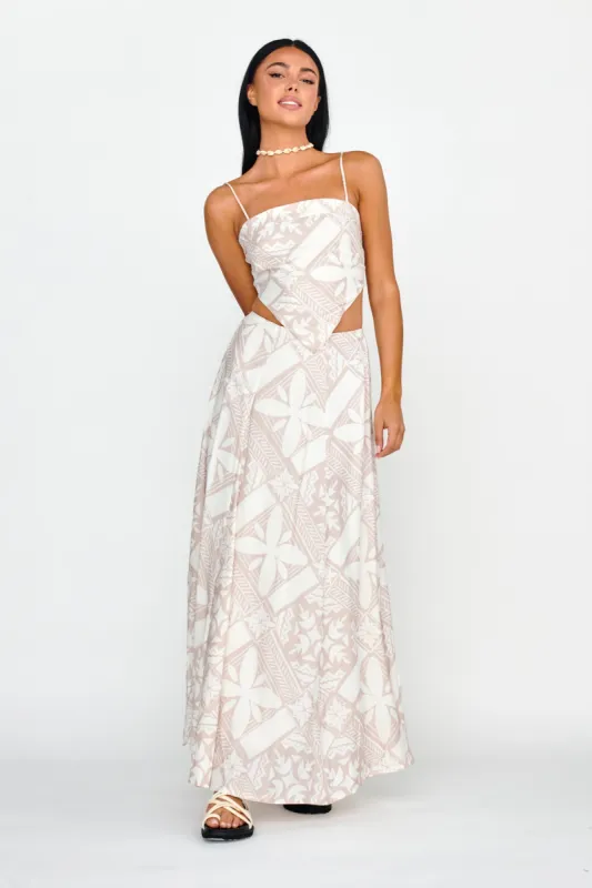 Sought After Maxi Skirt Print Latte sold by Selfie Leslie